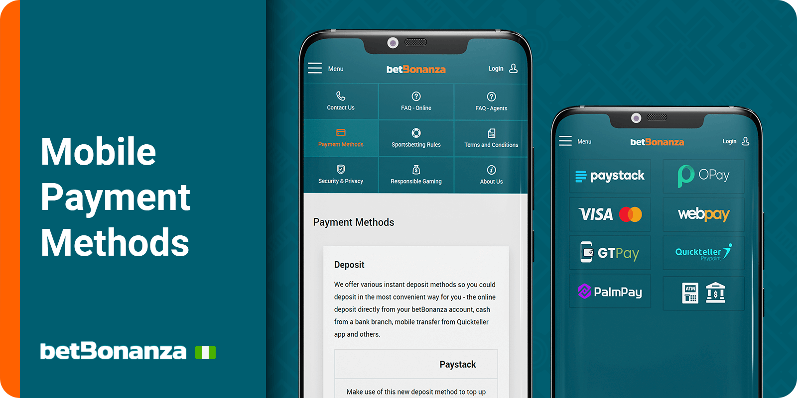 Betbonanza Mobile Version and APK Payment Options